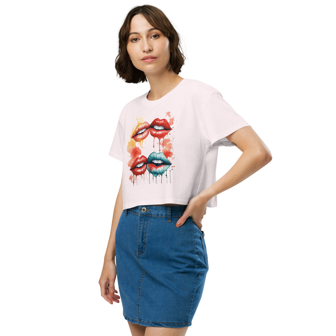 Lips Women’s crop top - Wave Fusions