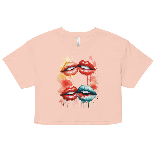 Lips Women’s crop top - Wave Fusions