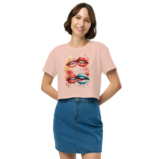 Lips Women’s crop top - Wave Fusions