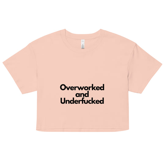 Overworked Women’s crop top - Wave Fusions