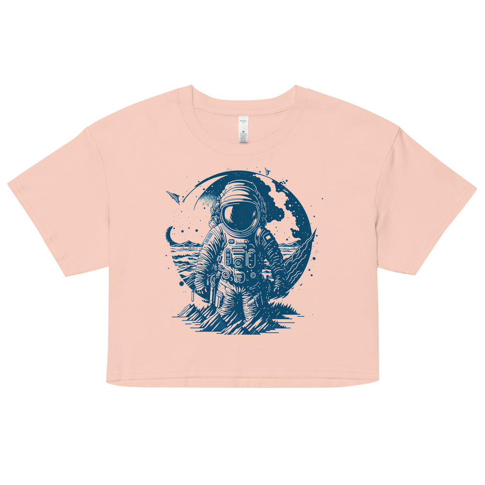 Astronaut's Women’s crop top - Wave Fusions