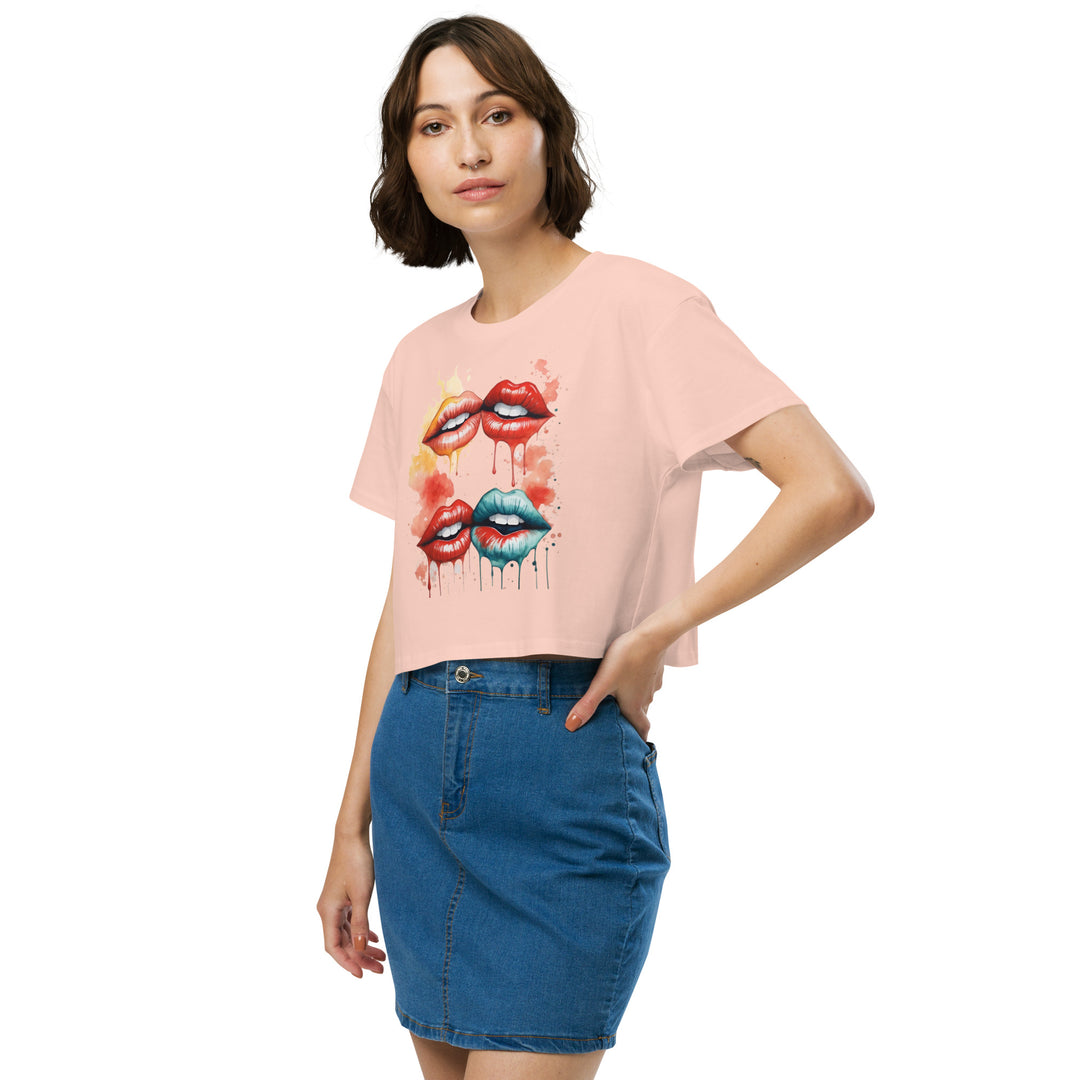 Lips Women’s crop top - Wave Fusions