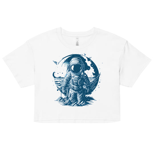 Astronaut's Women’s crop top - Wave Fusions