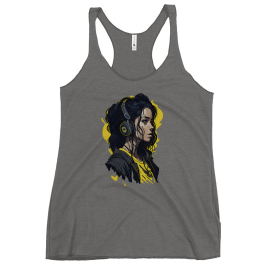 Women's Racerback Tank - Wave Fusions