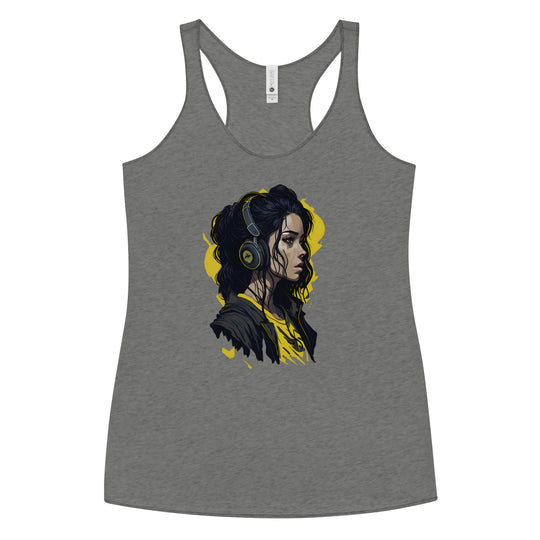 Women's Racerback Tank - Wave Fusions