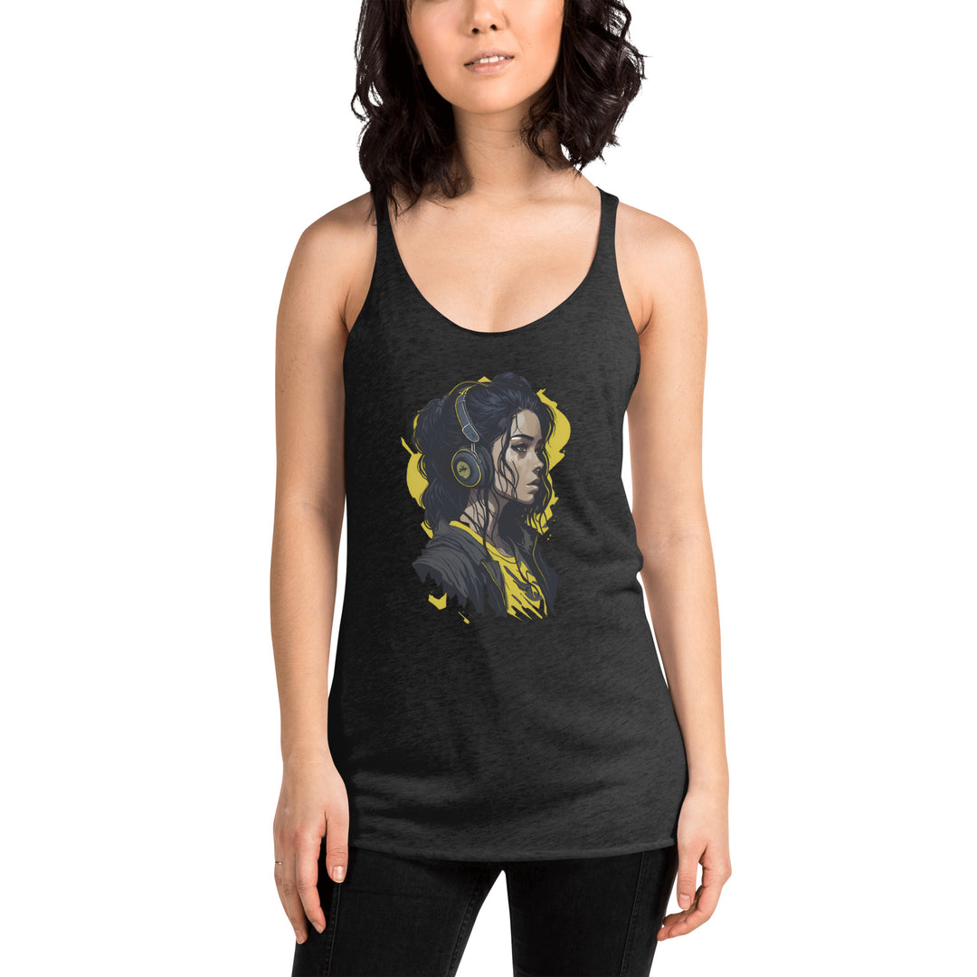 Women's Racerback Tank - Wave Fusions