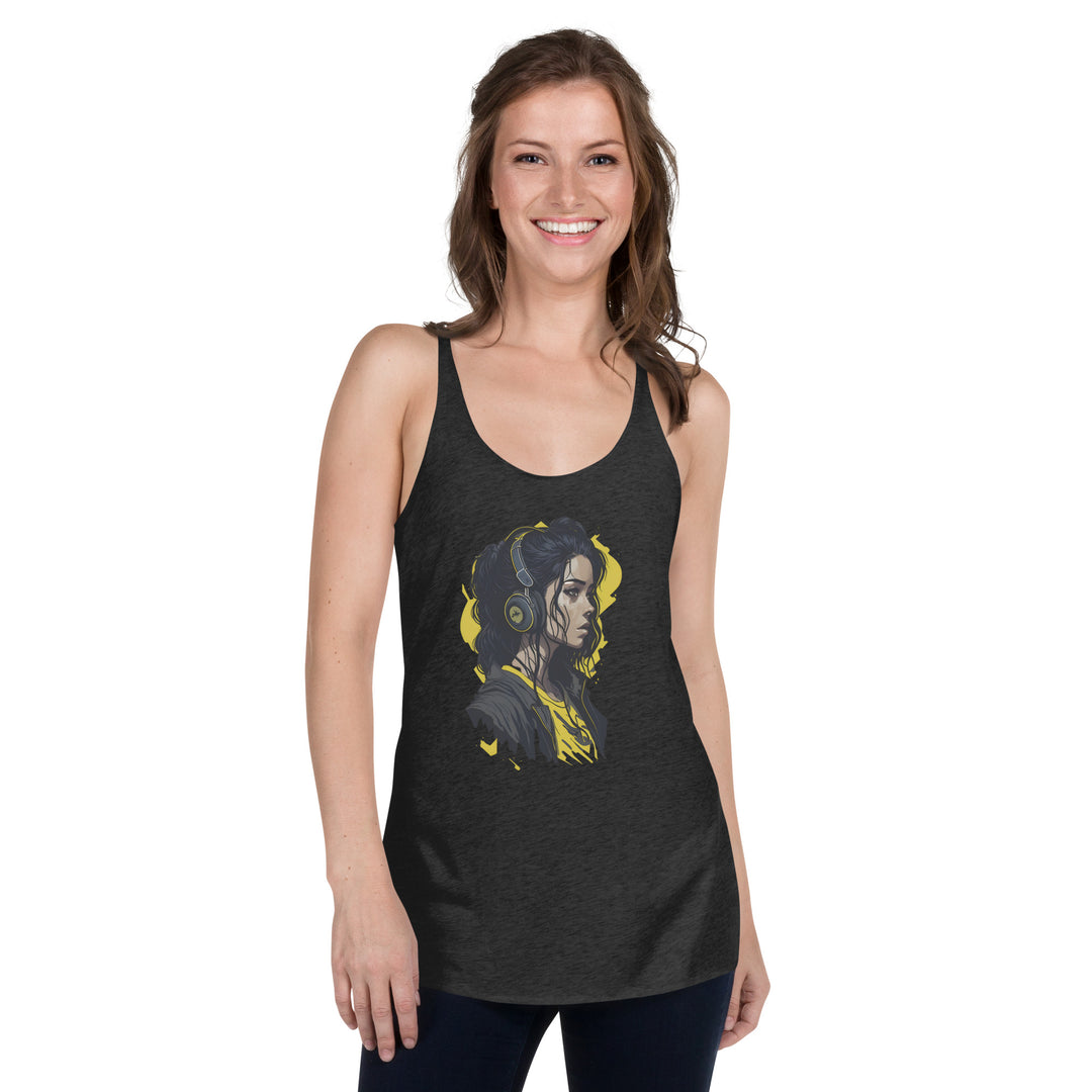 Women's Racerback Tank - Wave Fusions